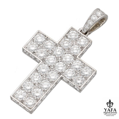 CARTIER Diamond Cross Pendant