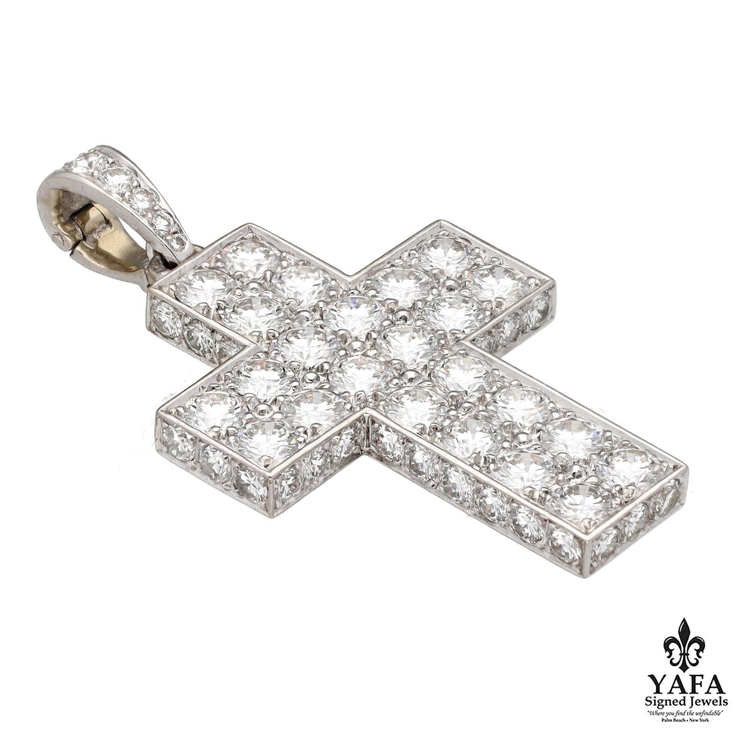 CARTIER Diamond Cross Pendant