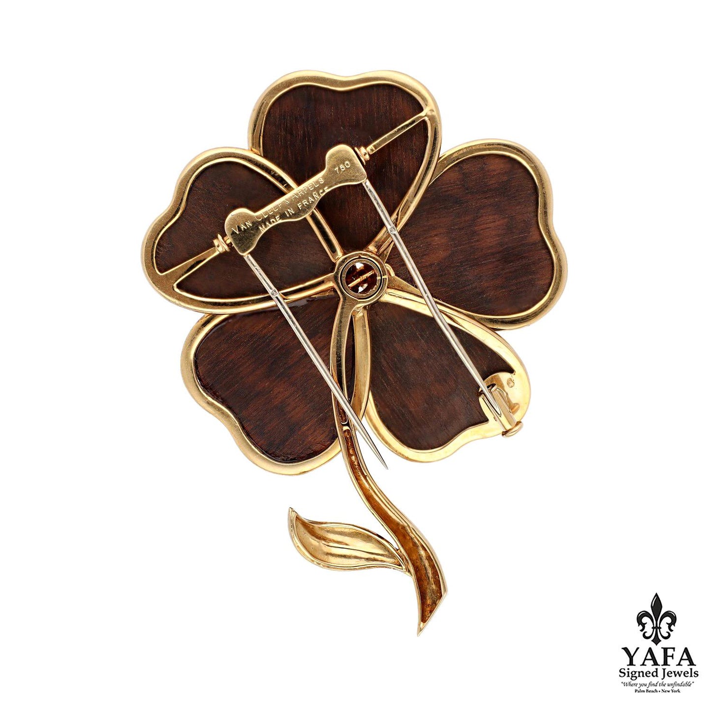 VAN CLEEF & ARPELS Clematis Flower Brooch