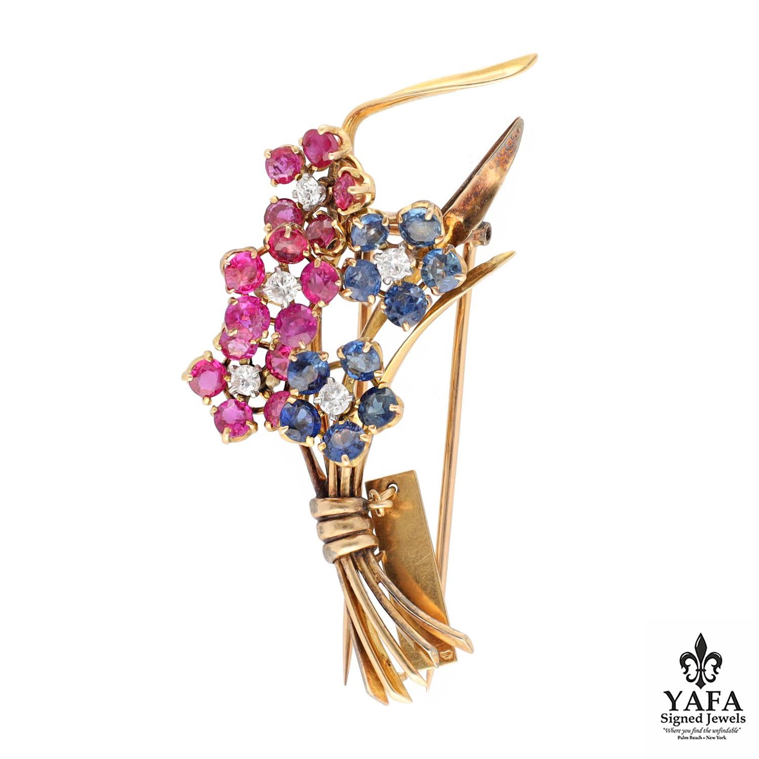 VAN CLEEF & ARPELS Vintage "Forget me Not" Brooch