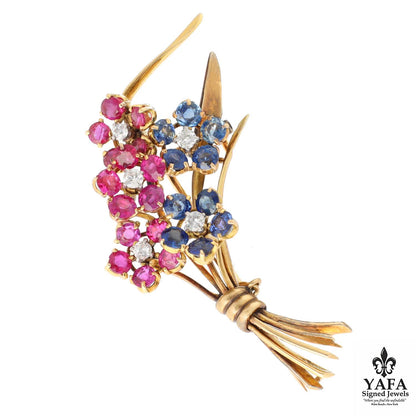 VAN CLEEF & ARPELS Vintage "Forget me Not" Brooch