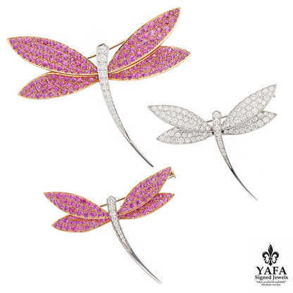 Van Cleef & Arpels Daphne 3-Piece Dragon Fly Brooch Suite