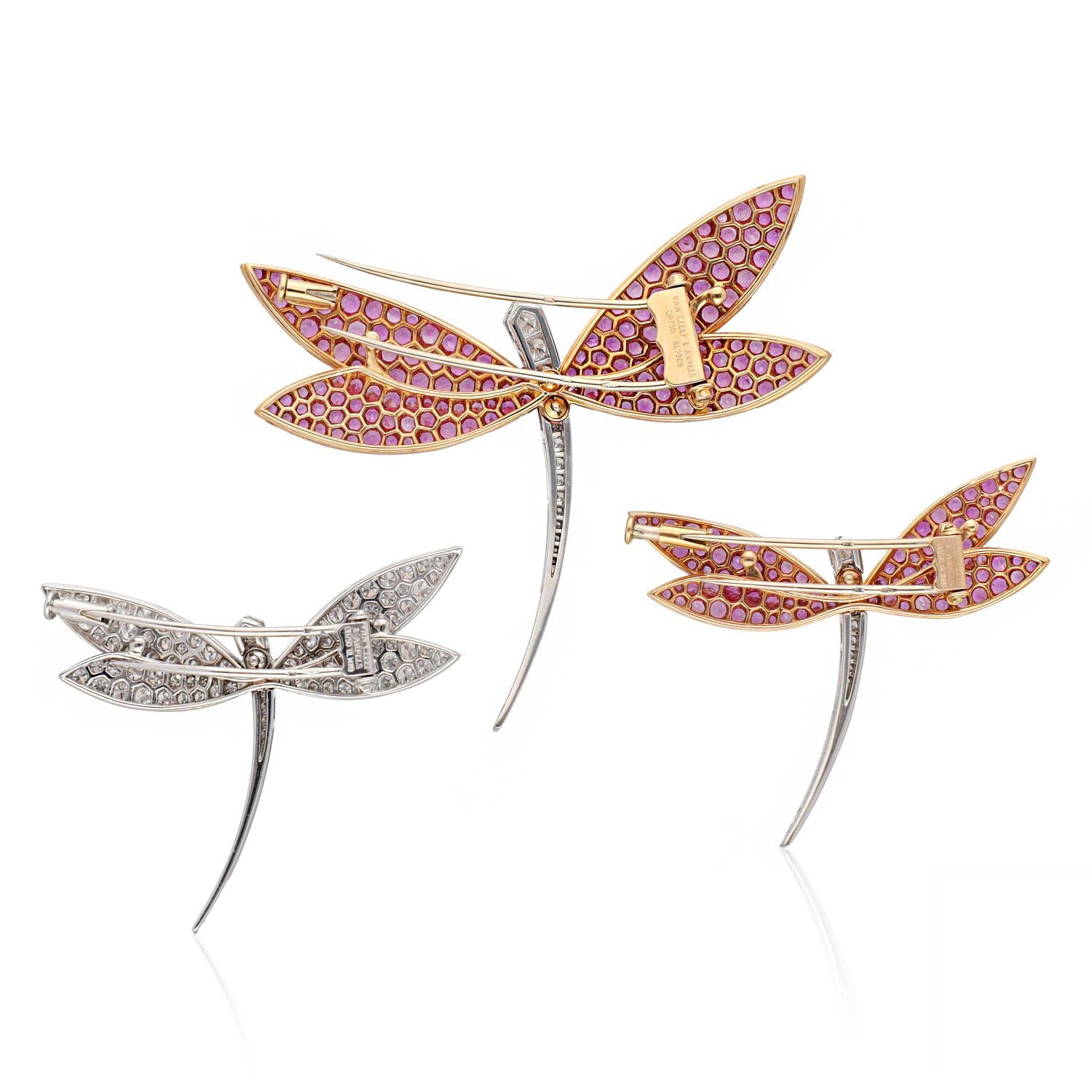 Van Cleef & Arpels Daphne 3-Piece Dragon Fly Brooch Suite