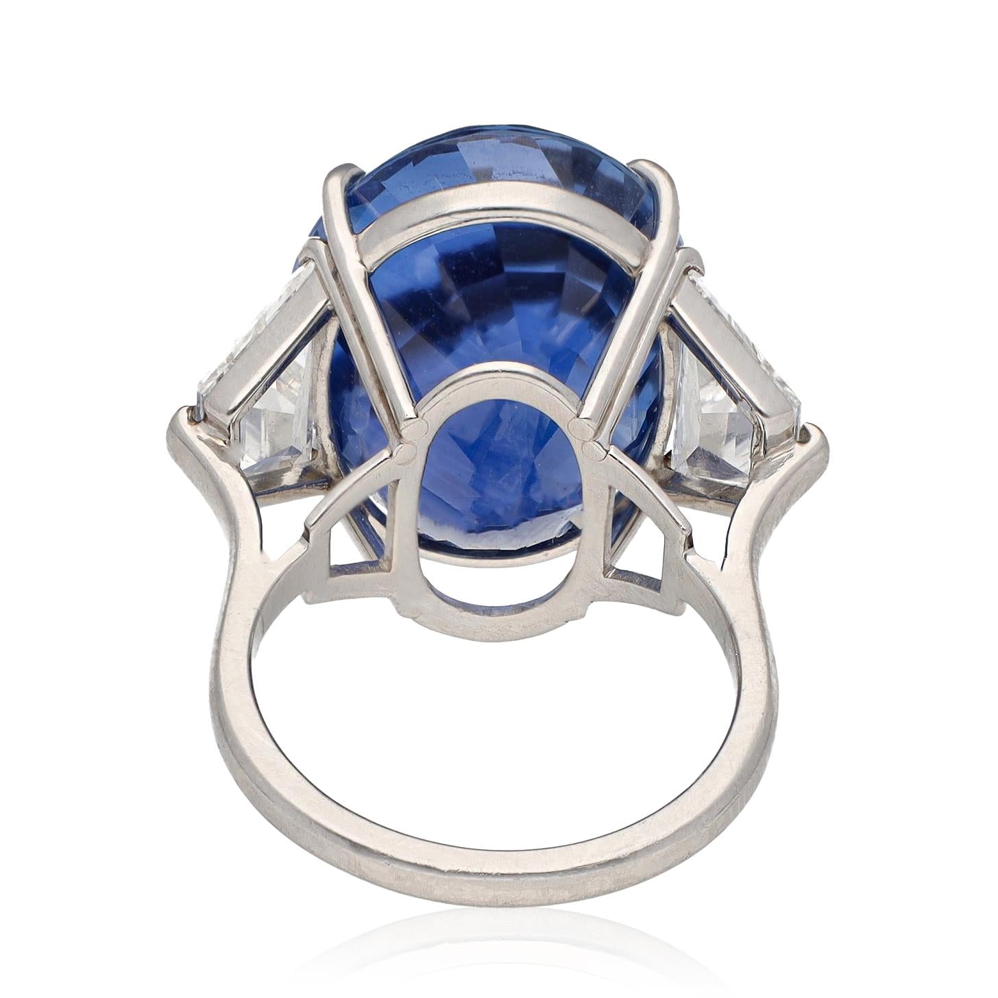 PIRANESI Platinum Ceylon Sapphire and Diamond Ring