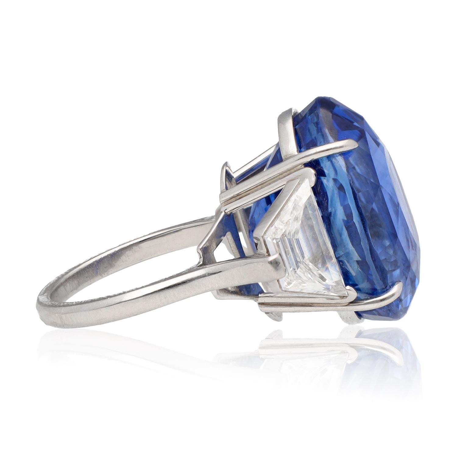 PIRANESI Platinum Ceylon Sapphire and Diamond Ring