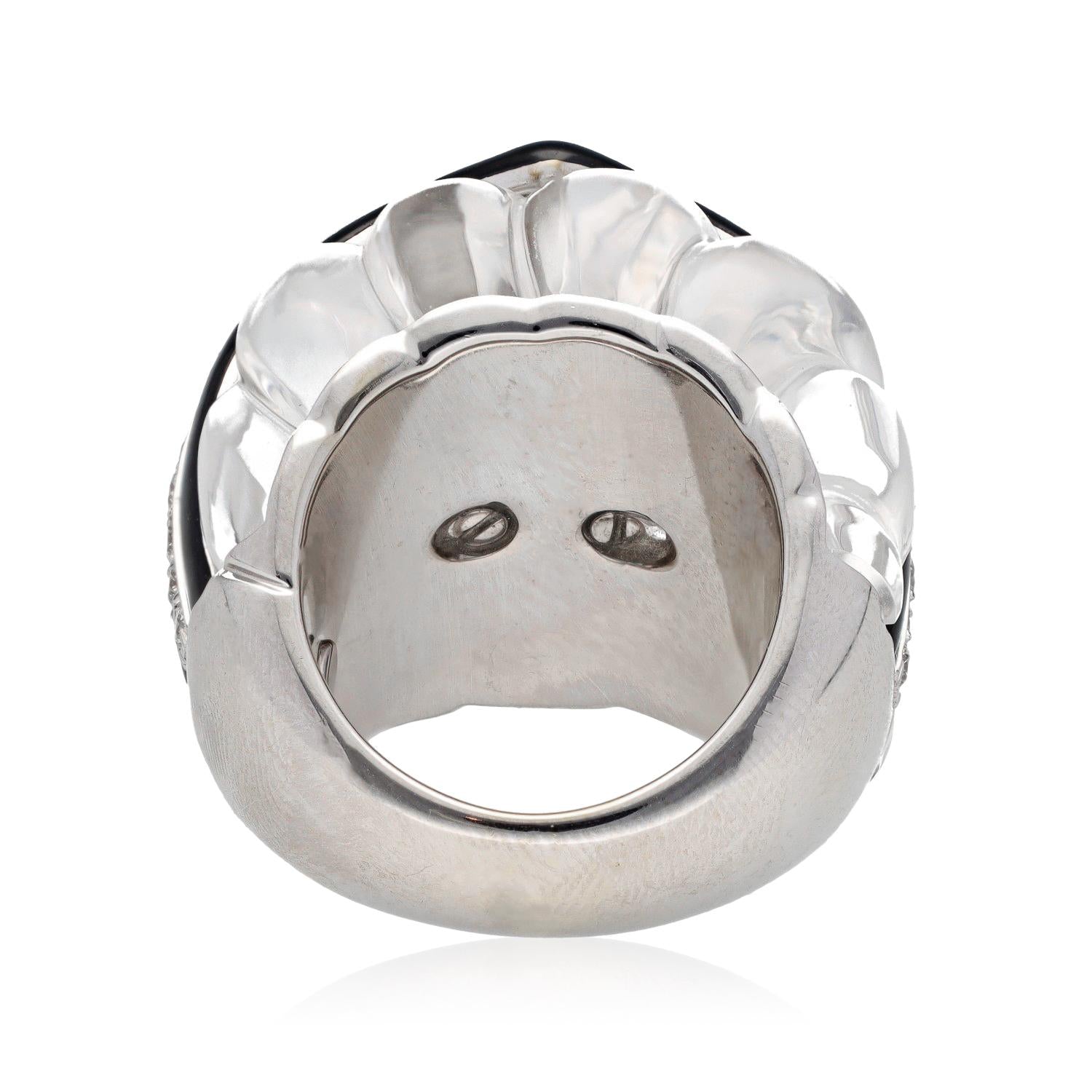 DAVID WEBB Black Tie Ring