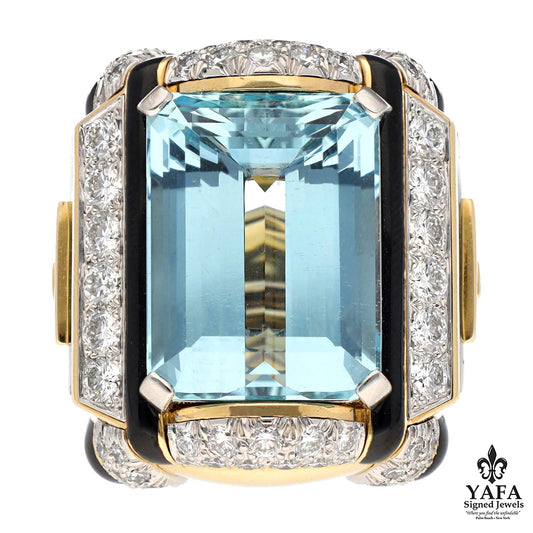 DAVID WEBB 25.50 CTS Aquamarine Ring