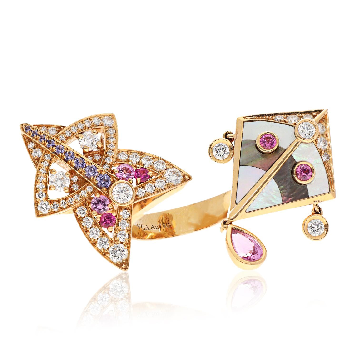 VAN CLEEF & ARPELS 'Cerf-Volants' Rings
