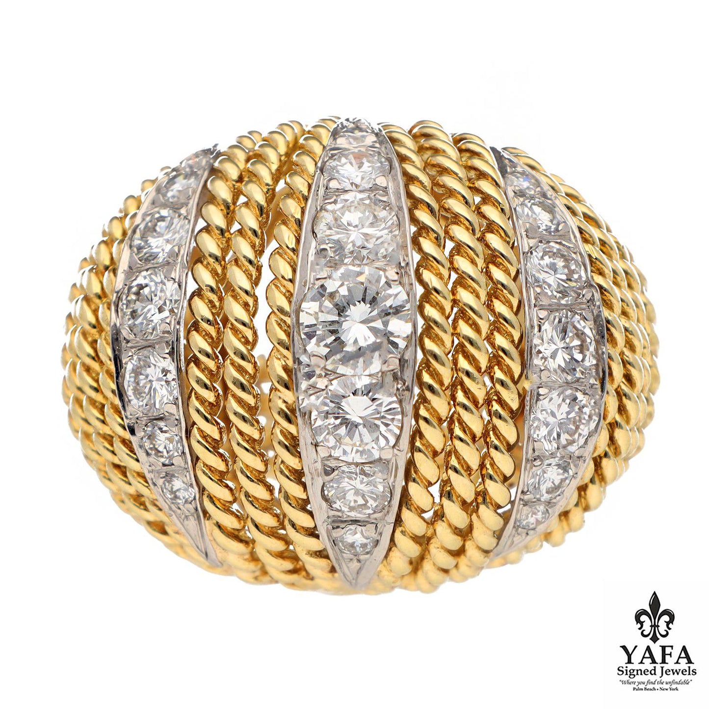 VAN CLEEF & ARPELS Diamond Dome Ring