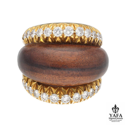 SABBADINI Exotic Wood Dome Ring