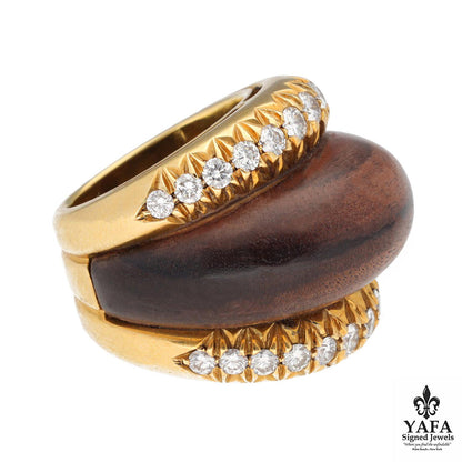 SABBADINI Exotic Wood Dome Ring