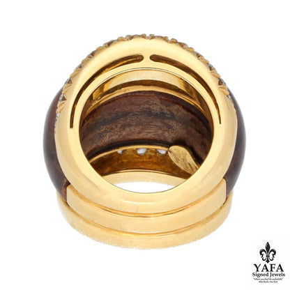 SABBADINI Exotic Wood Dome Ring