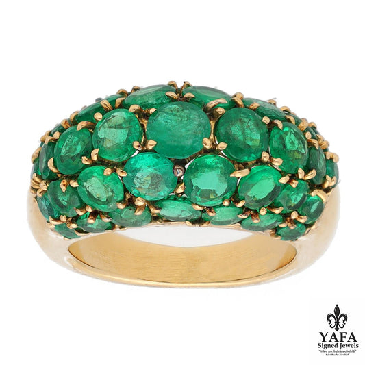VAN CLEEF & ARPELS Emerald Dome Ring