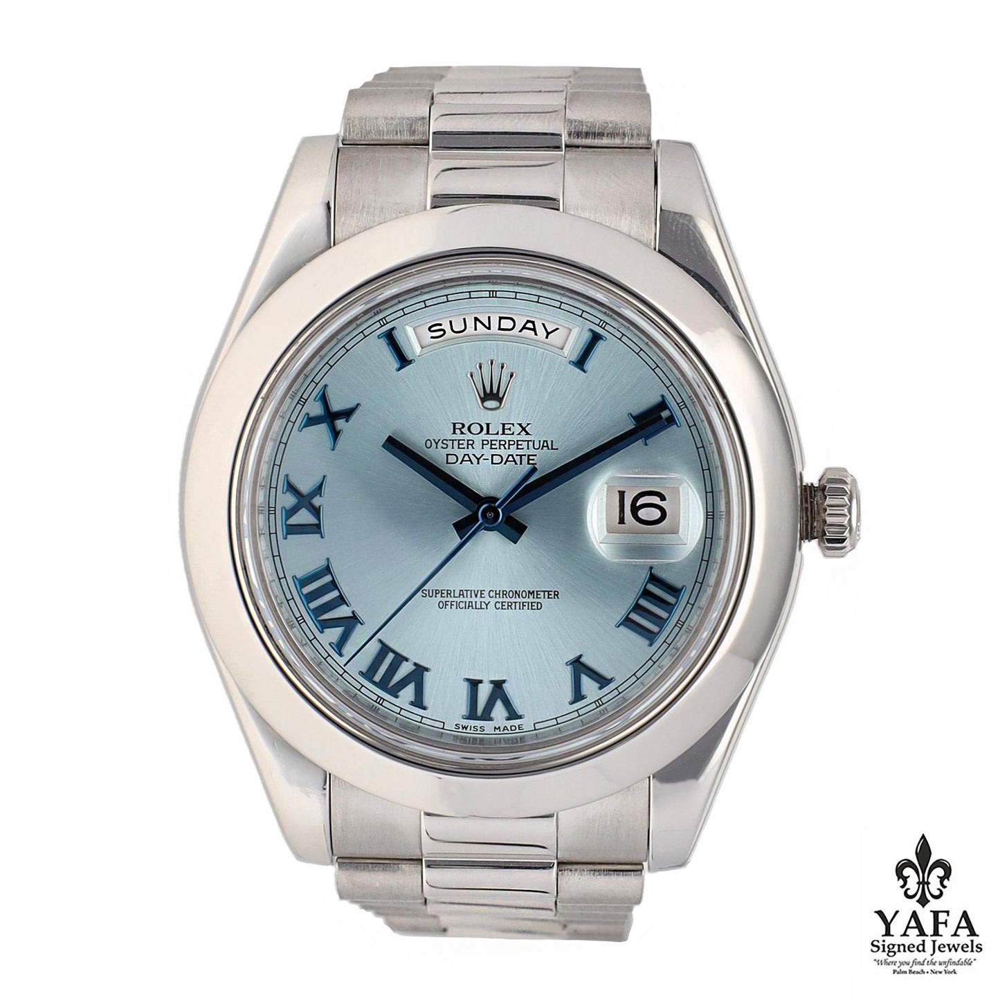 ROLEX Day-Date II President Platinum - Ice Blue Dial