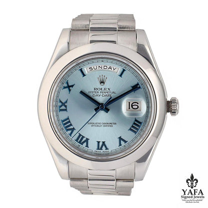 ROLEX Day-Date II President Platinum - Ice Blue Dial