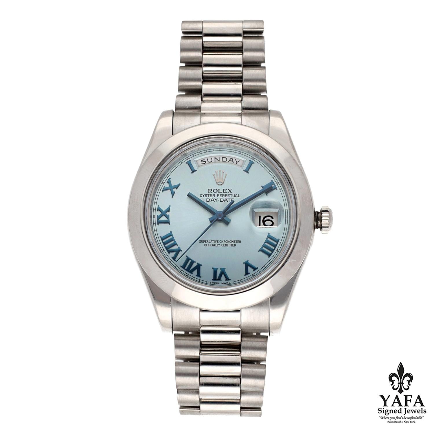 ROLEX Day-Date II President Platinum - Ice Blue Dial