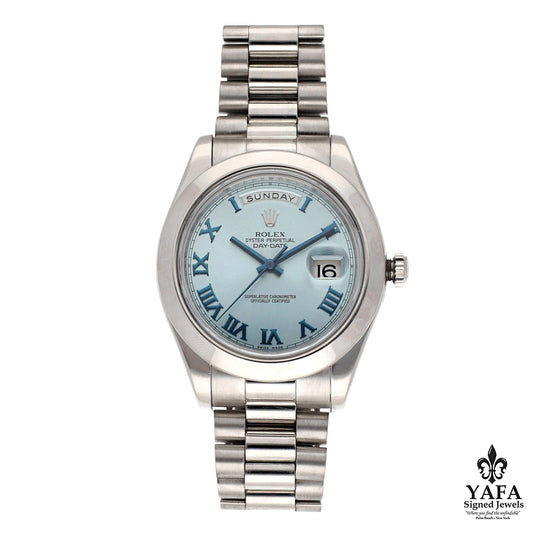 ROLEX Day-Date II President Platinum - Ice Blue Dial