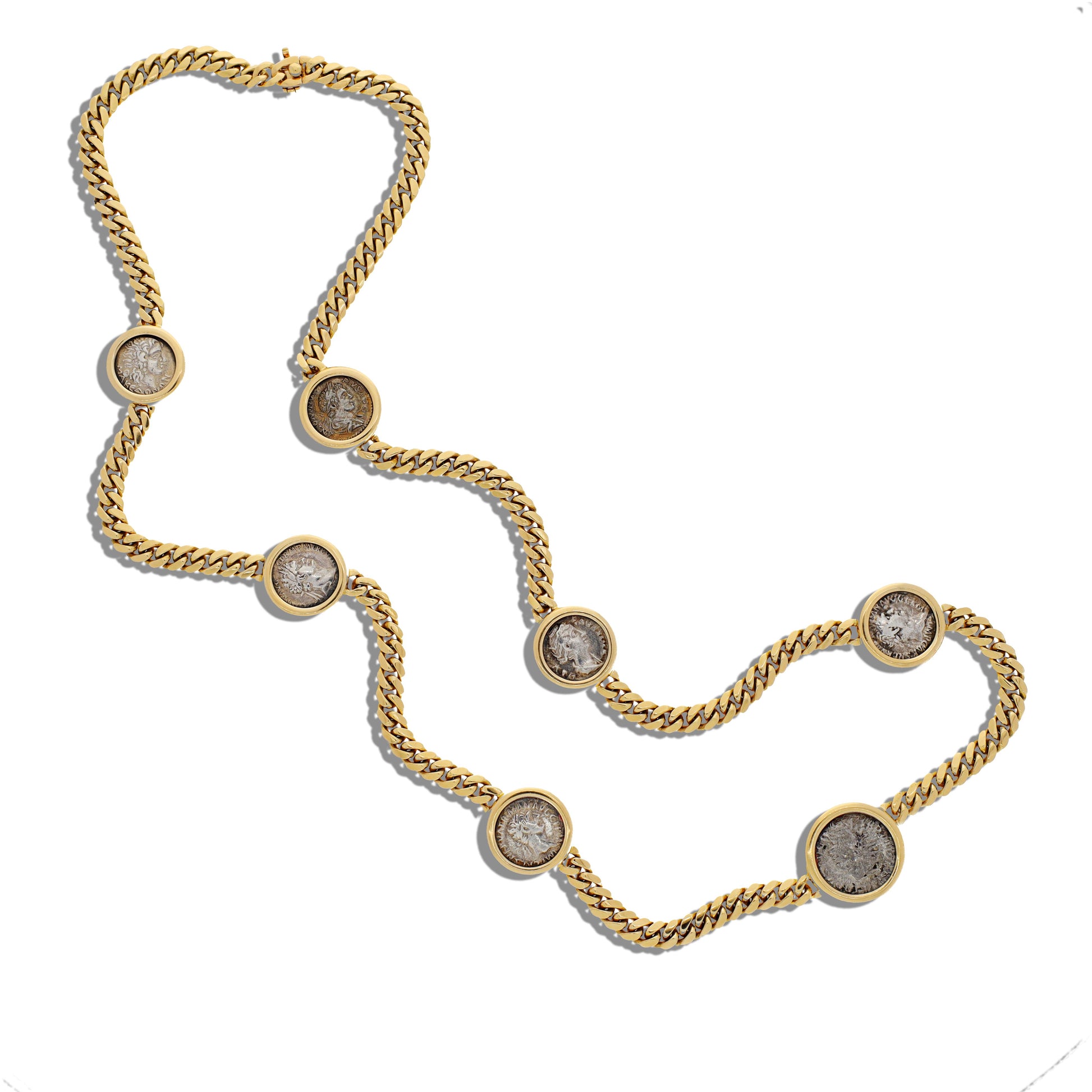 7 Ancient Coin Monete Necklace