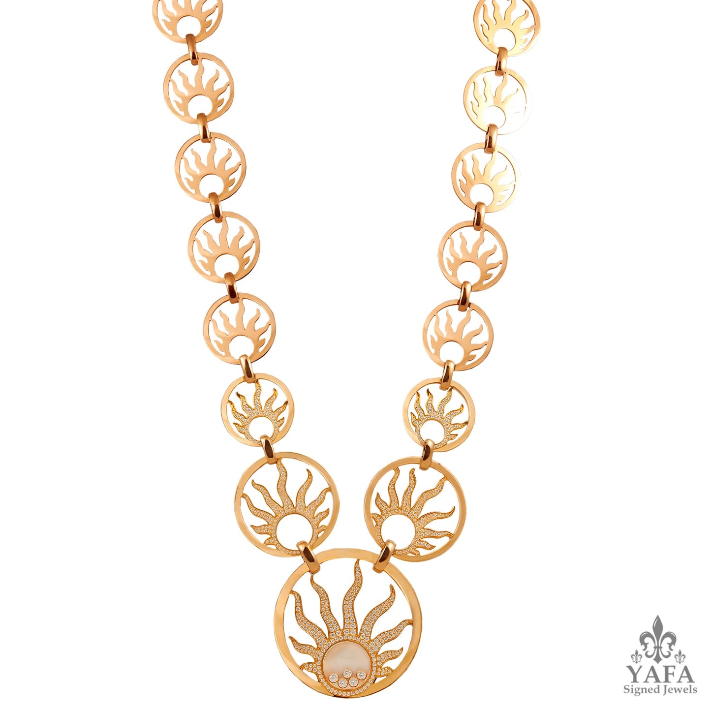 CHOPARD Happy Diamonds Sun Necklace