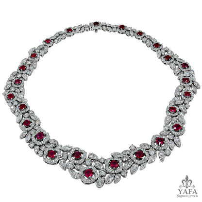 GRAFF Diamond, Ruby Gold Necklace