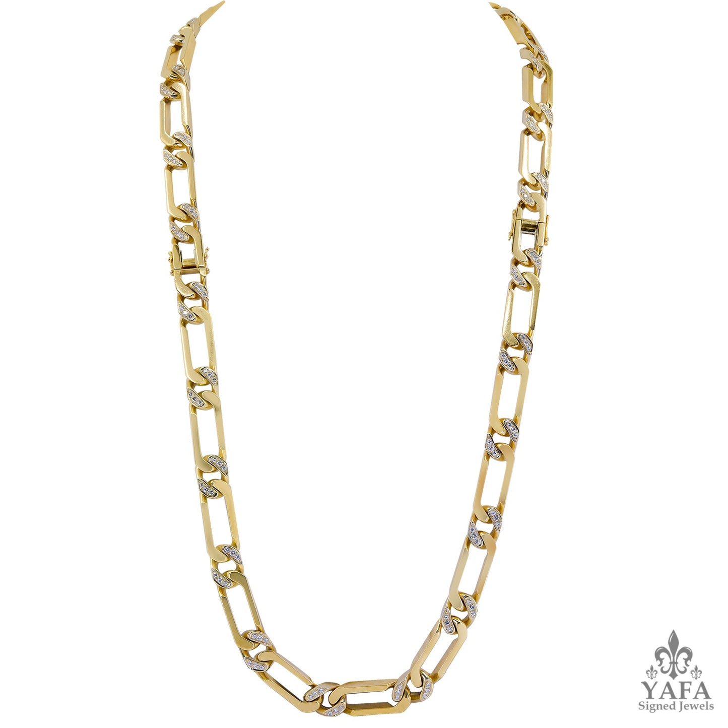VAN CLEEF & ARPELS Diamond Link Convertible Necklace