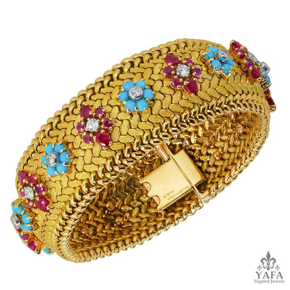 MAUBOUSSIN Ruby Turquoise Diamond Bracelet
