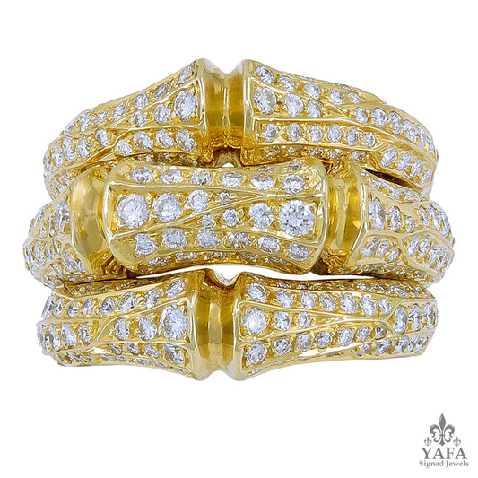 CARTIER Bamboo Diamond Ring