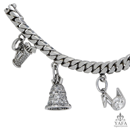 CARTIER & Van Cleef & Arpels Diamond Charm Bracelet