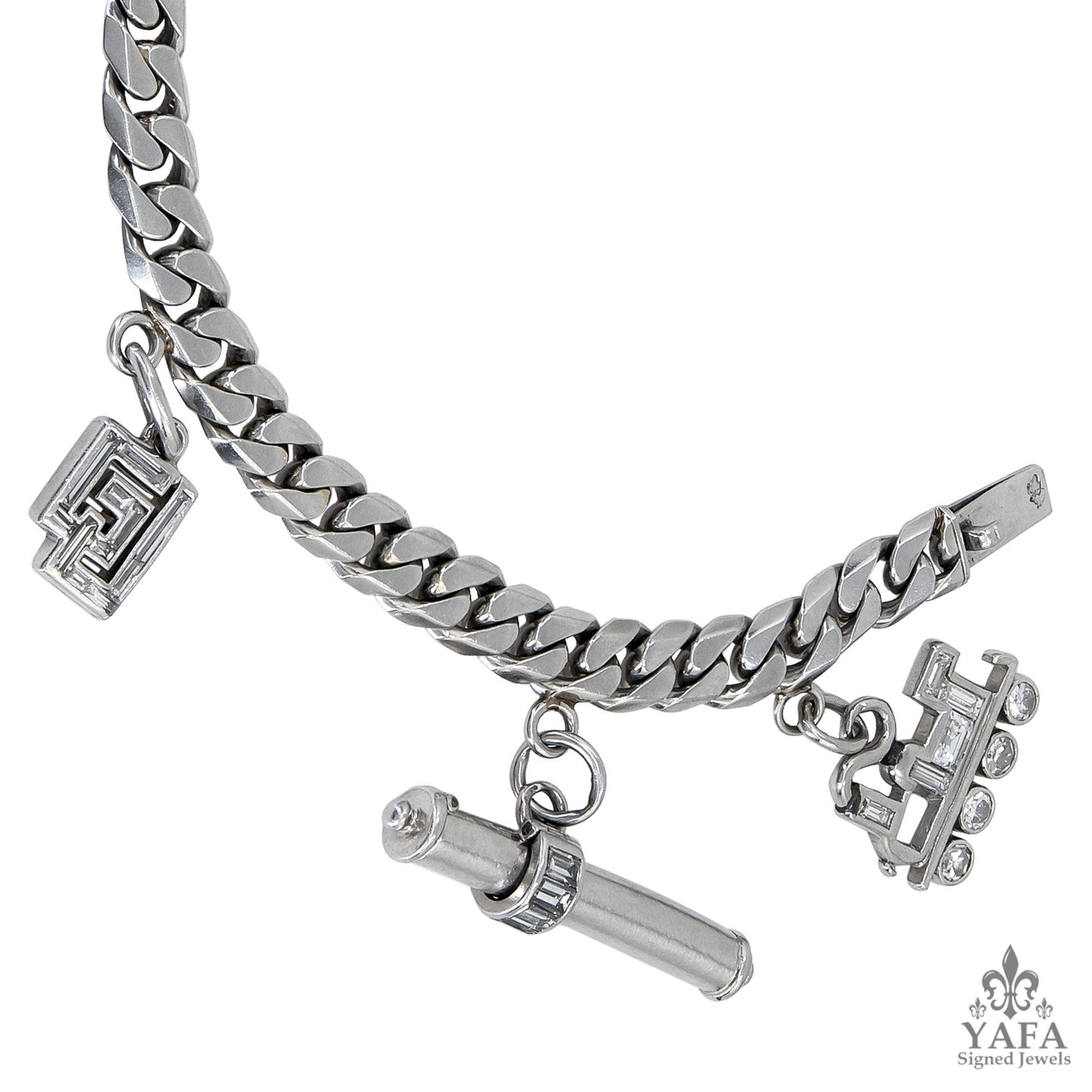 CARTIER & Van Cleef & Arpels Diamond Charm Bracelet