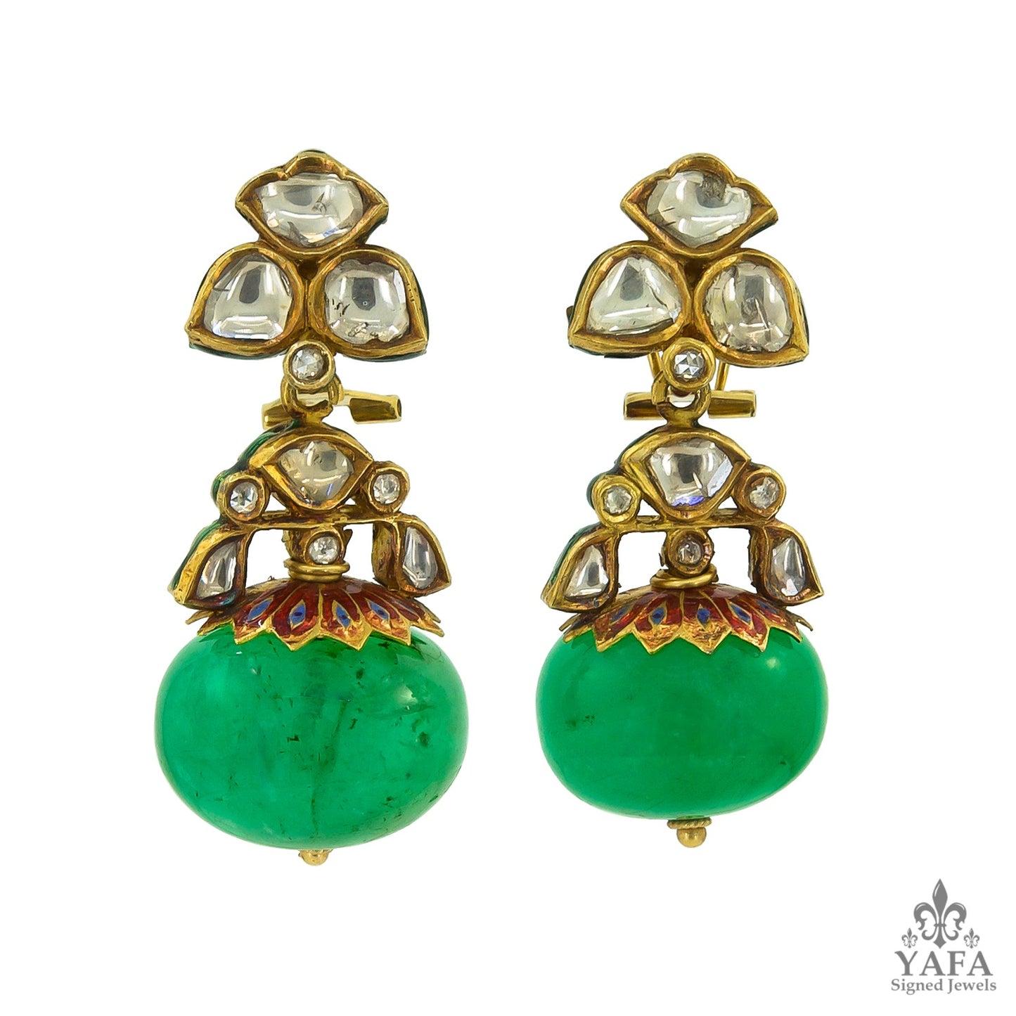 India Motif Emerald Pearl Diamond Reversible Suite