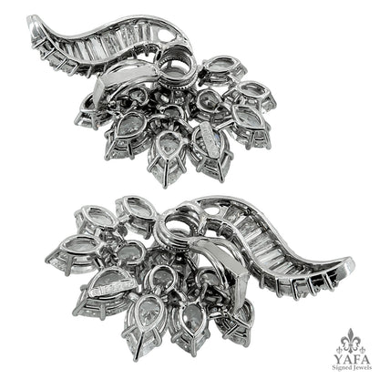 HARRY WINSTON Jacques Timey Diamond Cluster Earrings