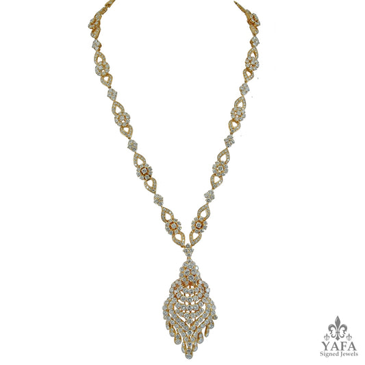 VAN CLEEF & ARPELS Diamond Tassel Gold Necklace/Bracelet