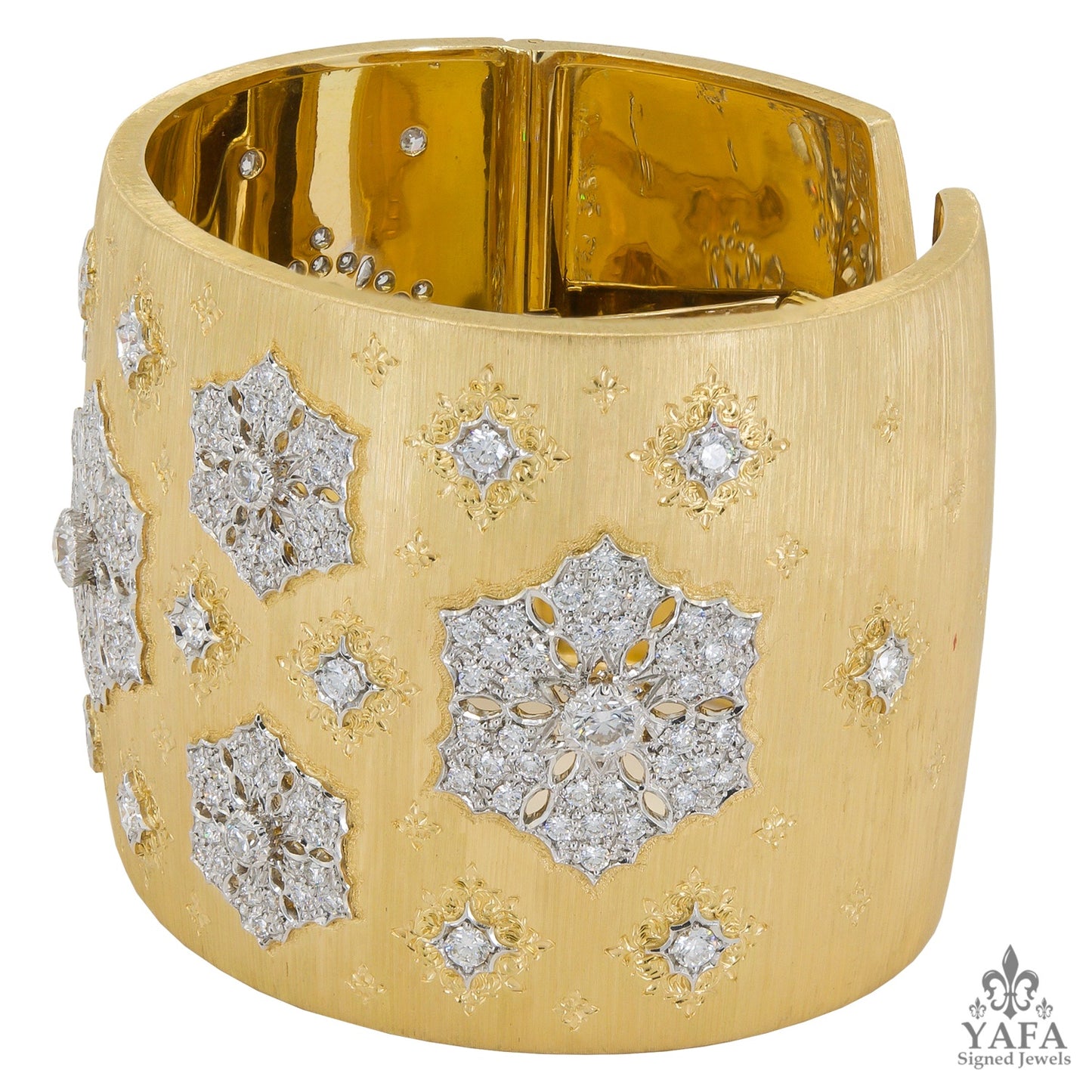 M.BUCCELATI Diamond Cuff Bracelet