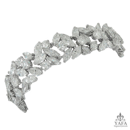 CARTIER Marquise, Round Diamond Bracelet - 50 cts. tw.