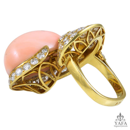 M.GERARD Angel Skin Coral Diamond Ring