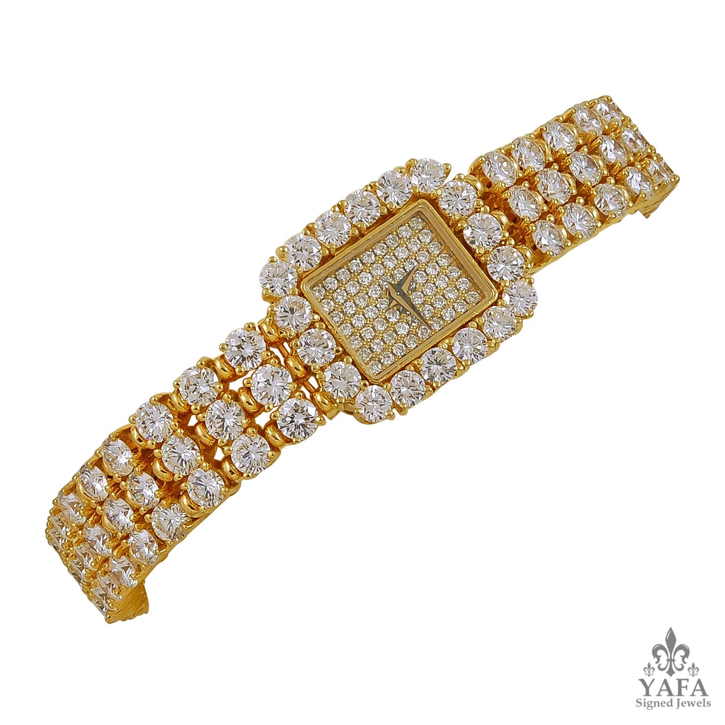 PIAGET 18mm Diamond Halo Bracelet Watch