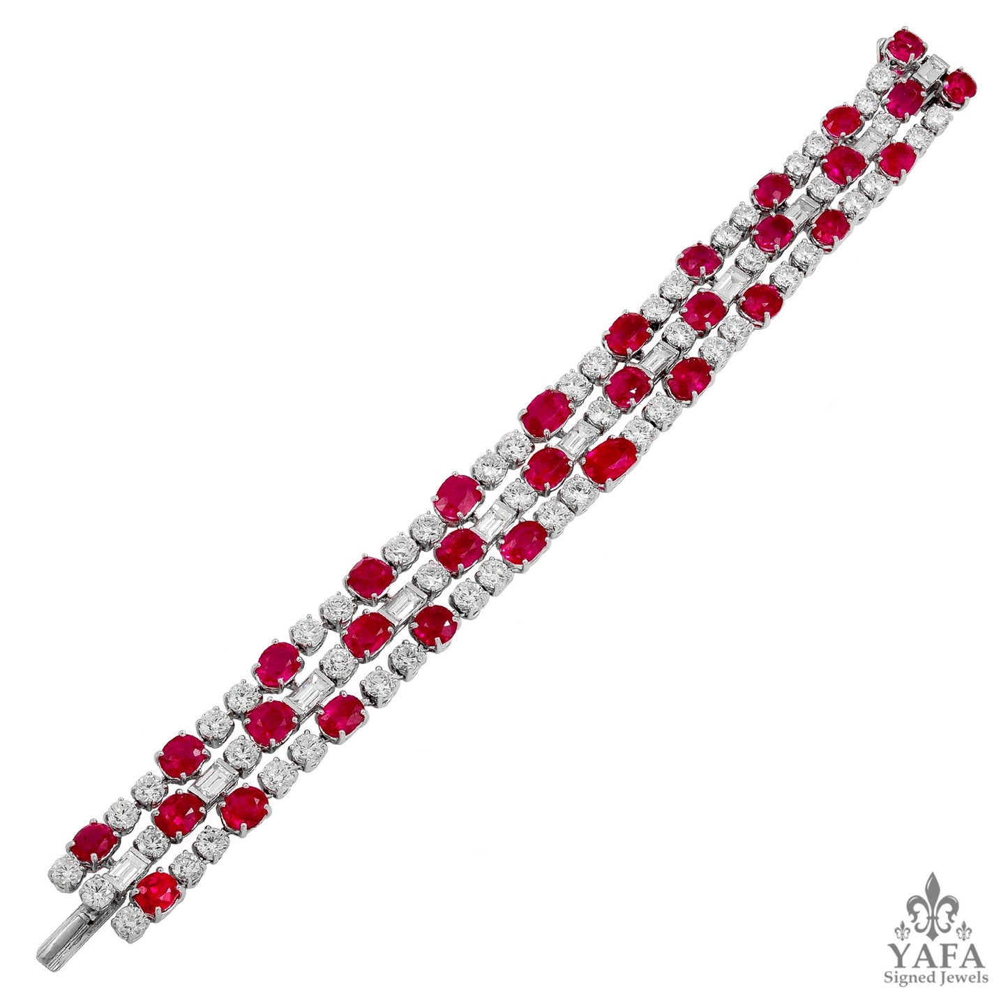 BULGARI Diamond, Burma Ruby & Pink Sapphire Bracelet