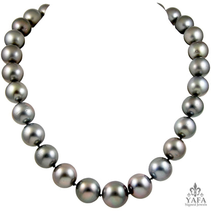 14-17mm South Sea Pearl & Diamond Necklace