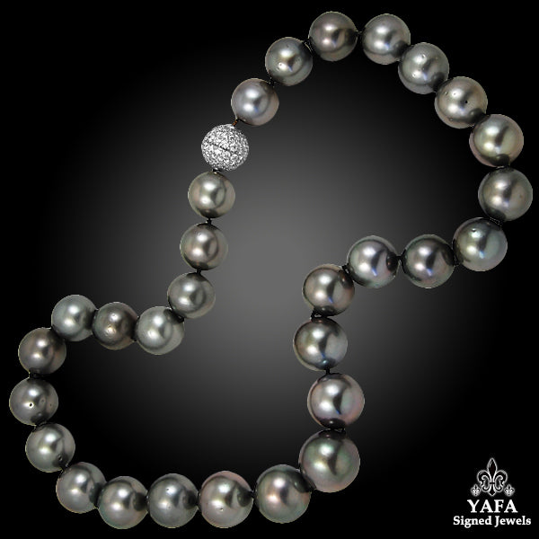 14-17mm South Sea Pearl & Diamond Necklace