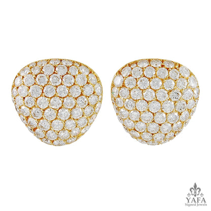 VAN CLEEF & ARPELS Pave Diamond Earrings