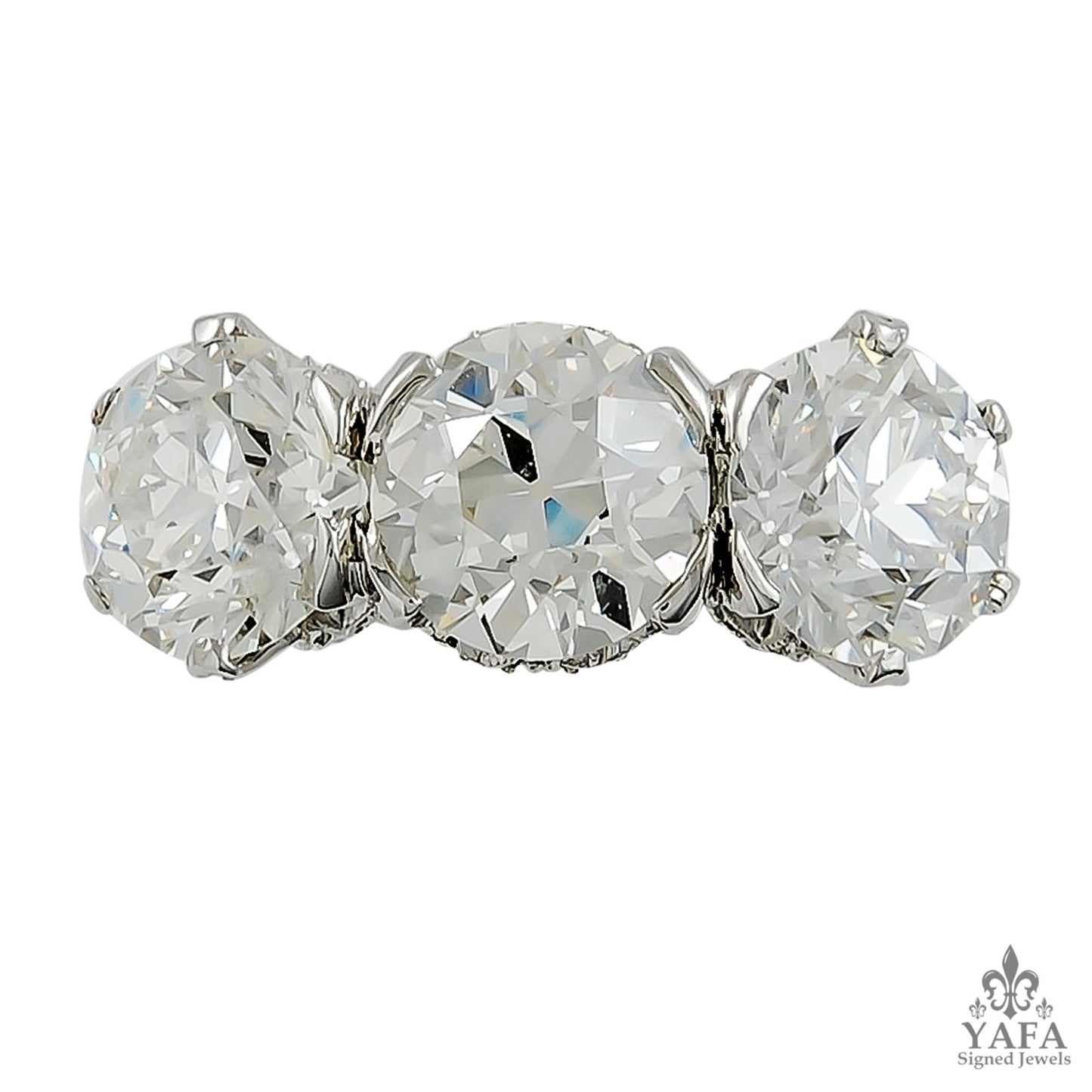 Art Deco Three Stone Diamond Ring