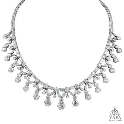 Classic Platinum Diamond Necklace