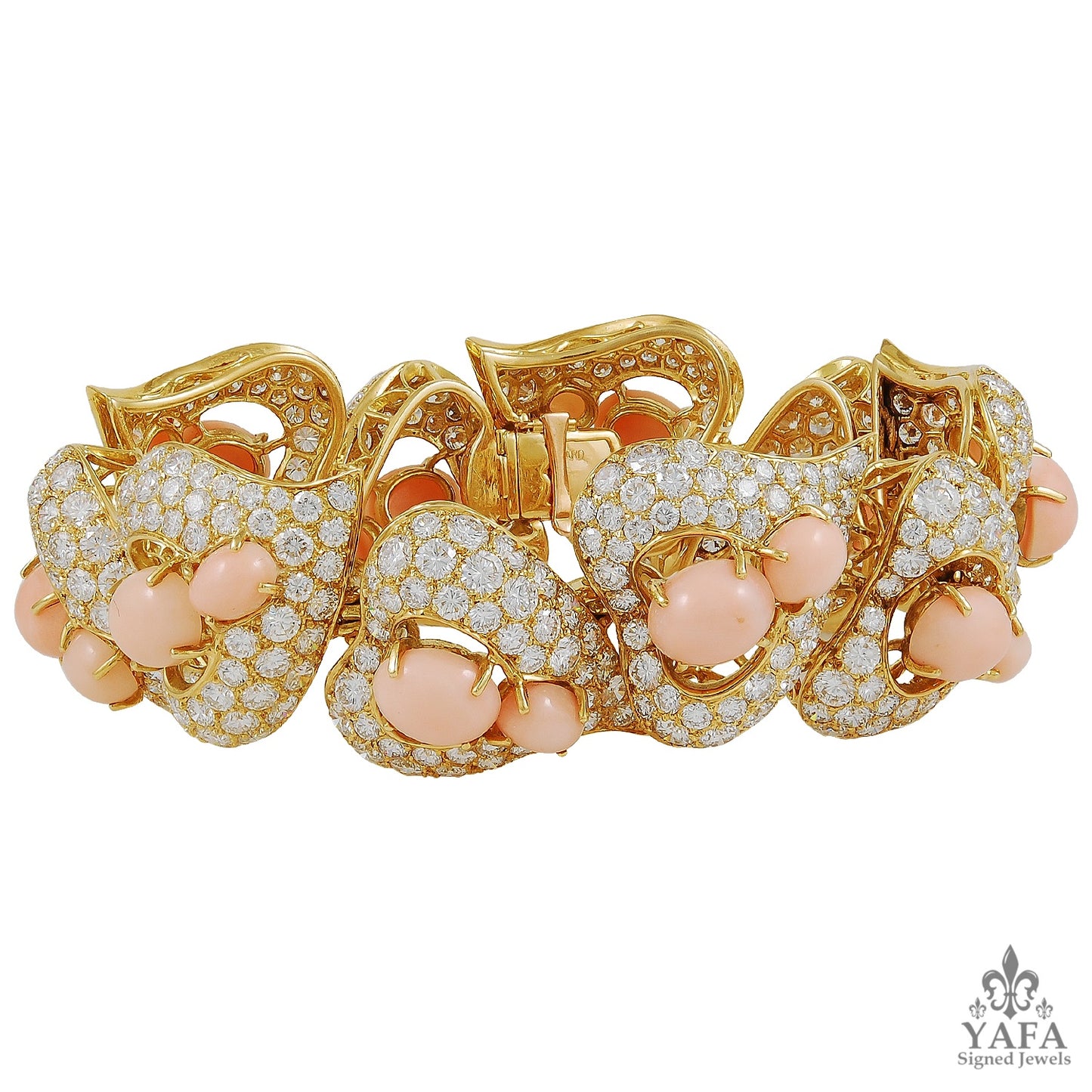 M.GERARD Diamond, Angel Skin Coral Bracelet