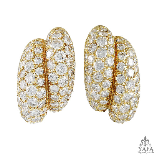 VAN CLEEF & ARPELS Diamond Boulle Earrings