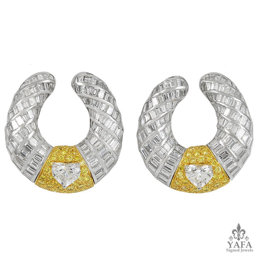 GRAFF Diamond Swirl Earrings