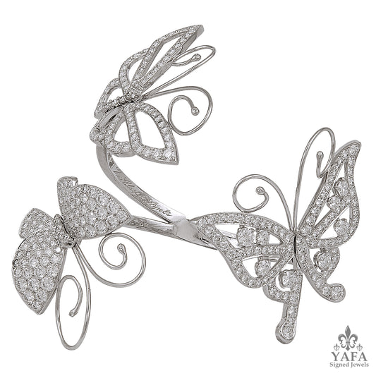 VAN CLEEF &amp; ARPELS Diamond Butterfly Bracelet