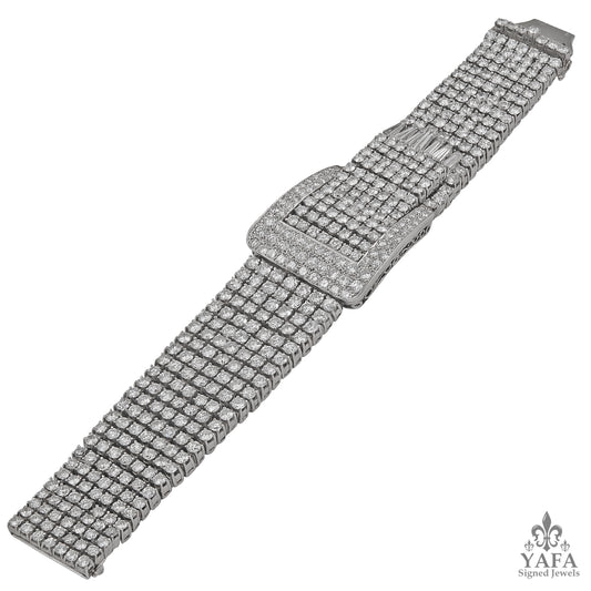 Platinum Diamond Buckle Bracelet