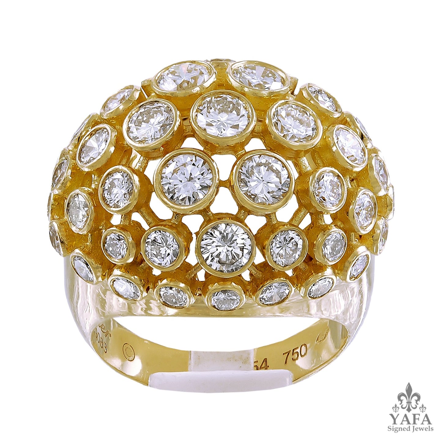 CARTIER Diamond Bombe Ring