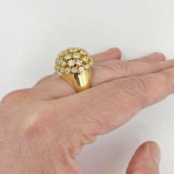 CARTIER Diamond Bombe Ring