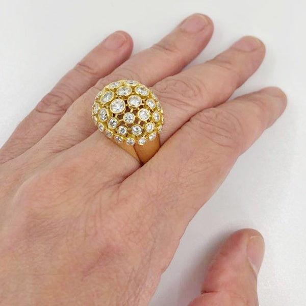 CARTIER Diamond Bombe Ring